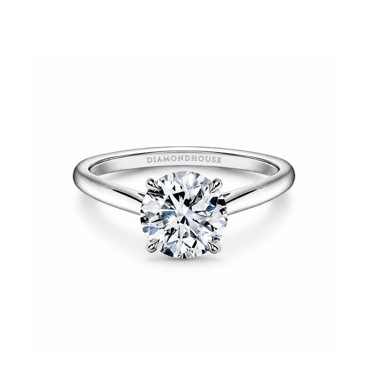 Anello solitario Artiglio stile Cartier